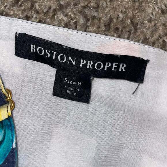 Boston Proper Gingham Wrap Belt Maxi Dress - Picture 4 of 4